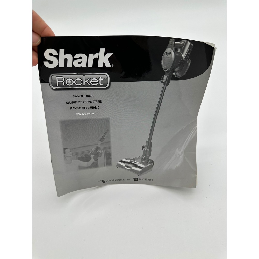 Shark Rocket Owner's Guide HV302Q Series Vacuum‎ Manual Gray